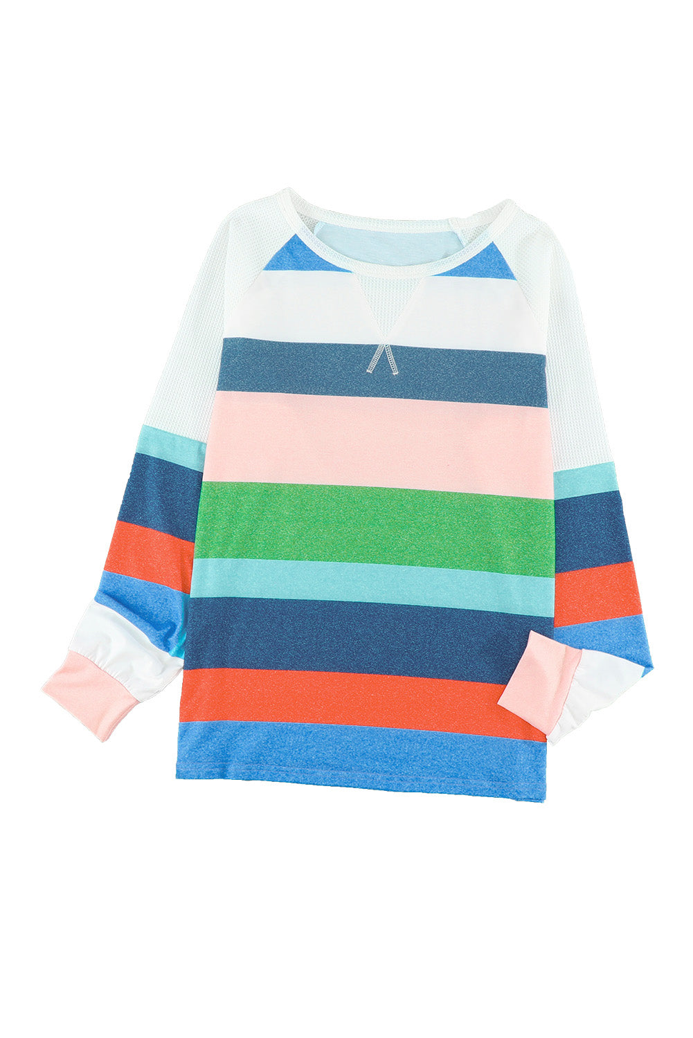 Striped Color Block Long Sleeve Top