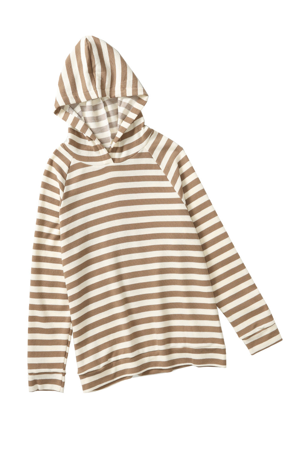 Striped Loose Pullover Hooded Sweatshirt