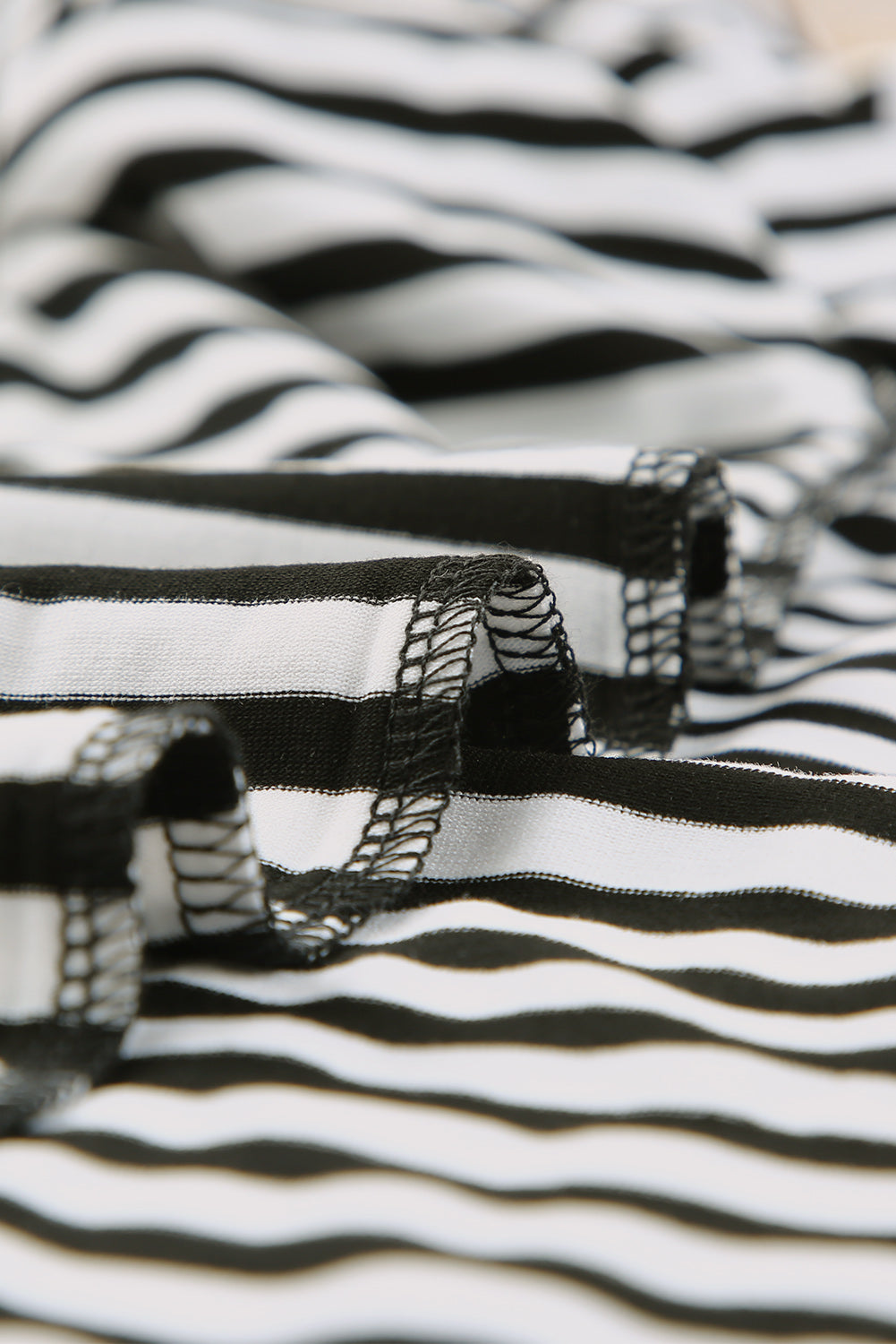 Striped Short Sleeve Midi T Shirt Dress