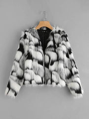 Two Tone Open Front Coat